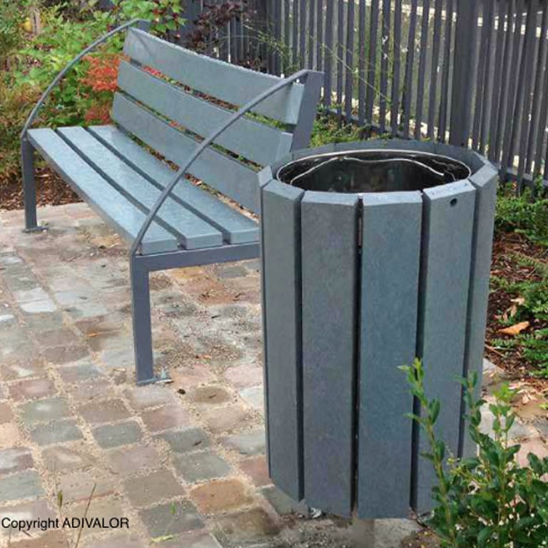 Recyclage filet, fabrication mobilier urbain